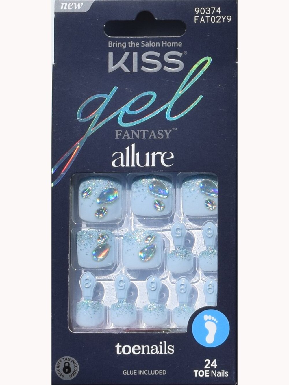 Kiss Gel Fantasy Allure Toenails - Intimate